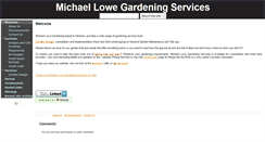 Desktop Screenshot of michaellowegardening.co.uk